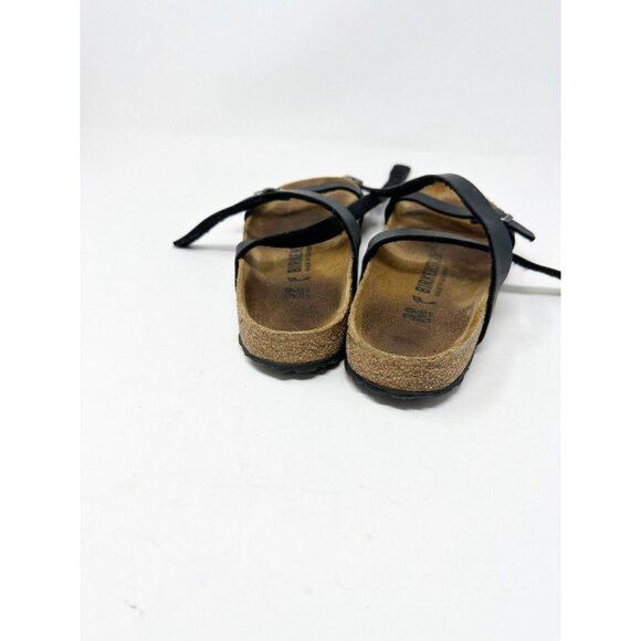 Birkenstock Womens Daloa Strappy Birko-flor Suede Leather‎ Sandals Black Size 39 - Picture 5 of 7
